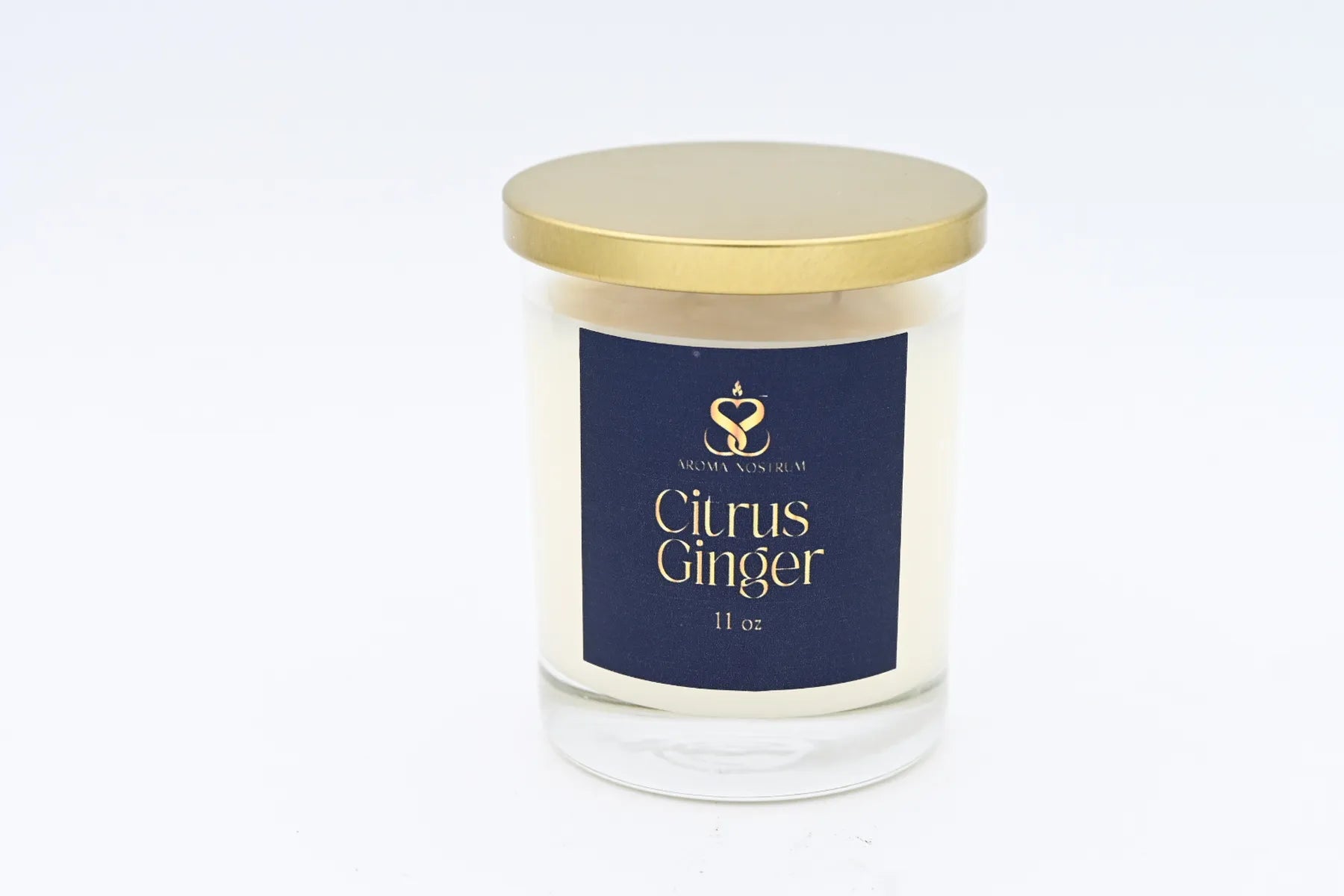 Citrus Ginger - Scented Organic Soy Wax Candle