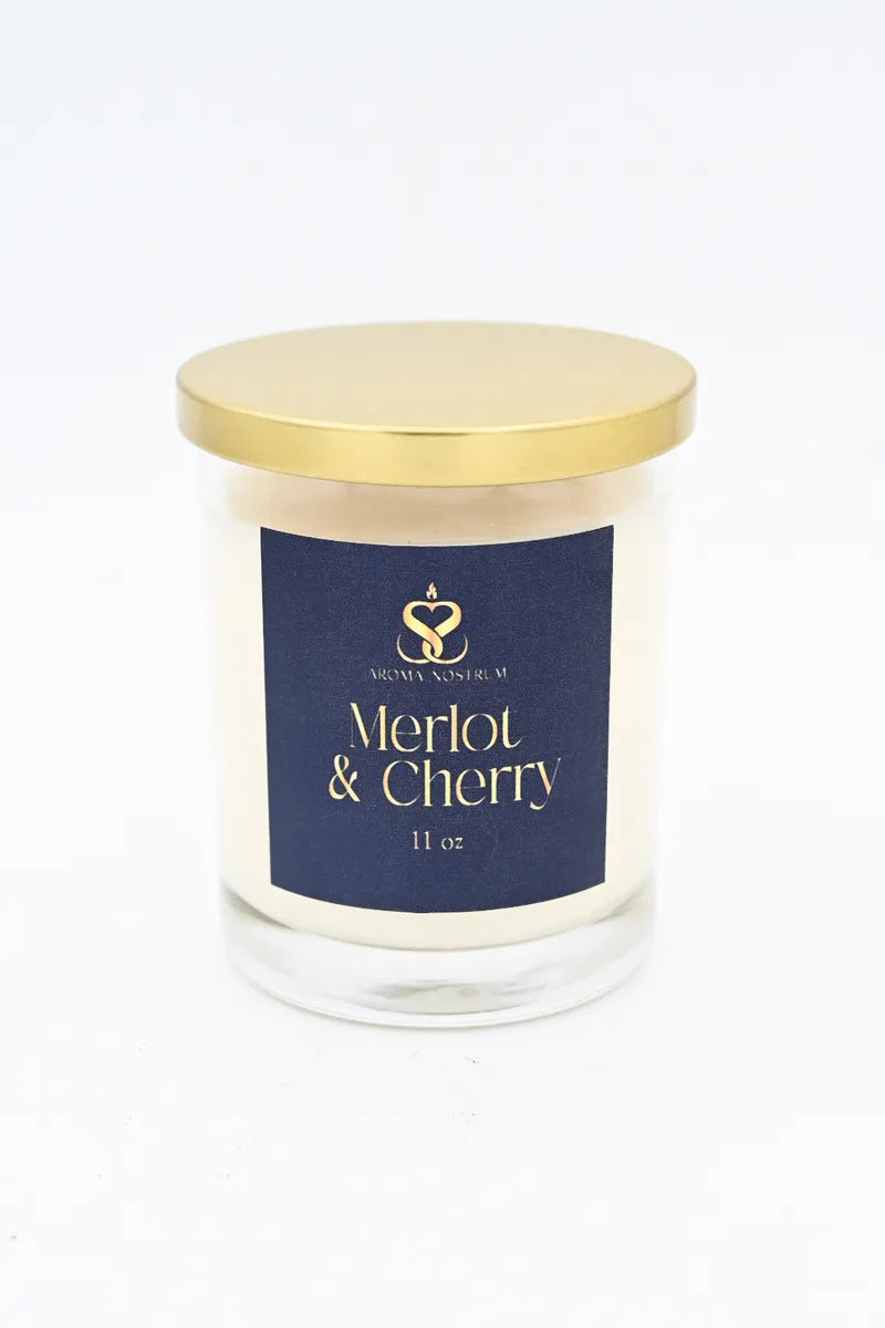 Merlot & Cherry - Scented Organic Soy Wax Candle