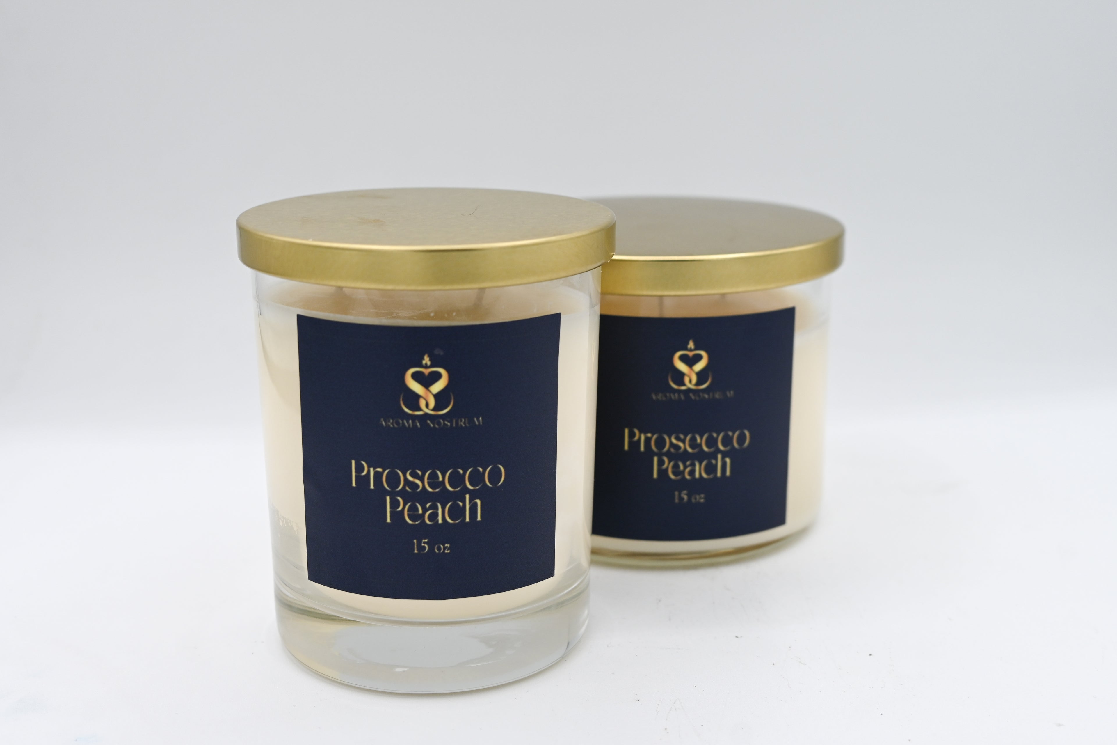 Prosecco Peach - Scented Organic Soy Wax Candle
