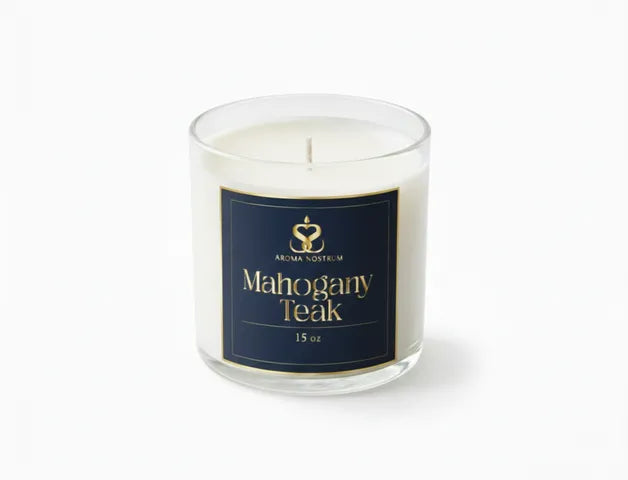 Mahogany Teak - Scented Organic Soy Wax Candle