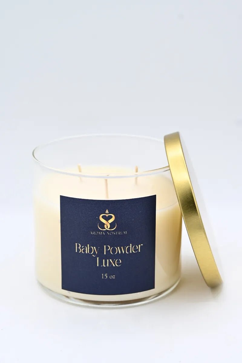 Baby Powder Luxe - Scented Organic coconut Wax Candle - Aroma Nostrum