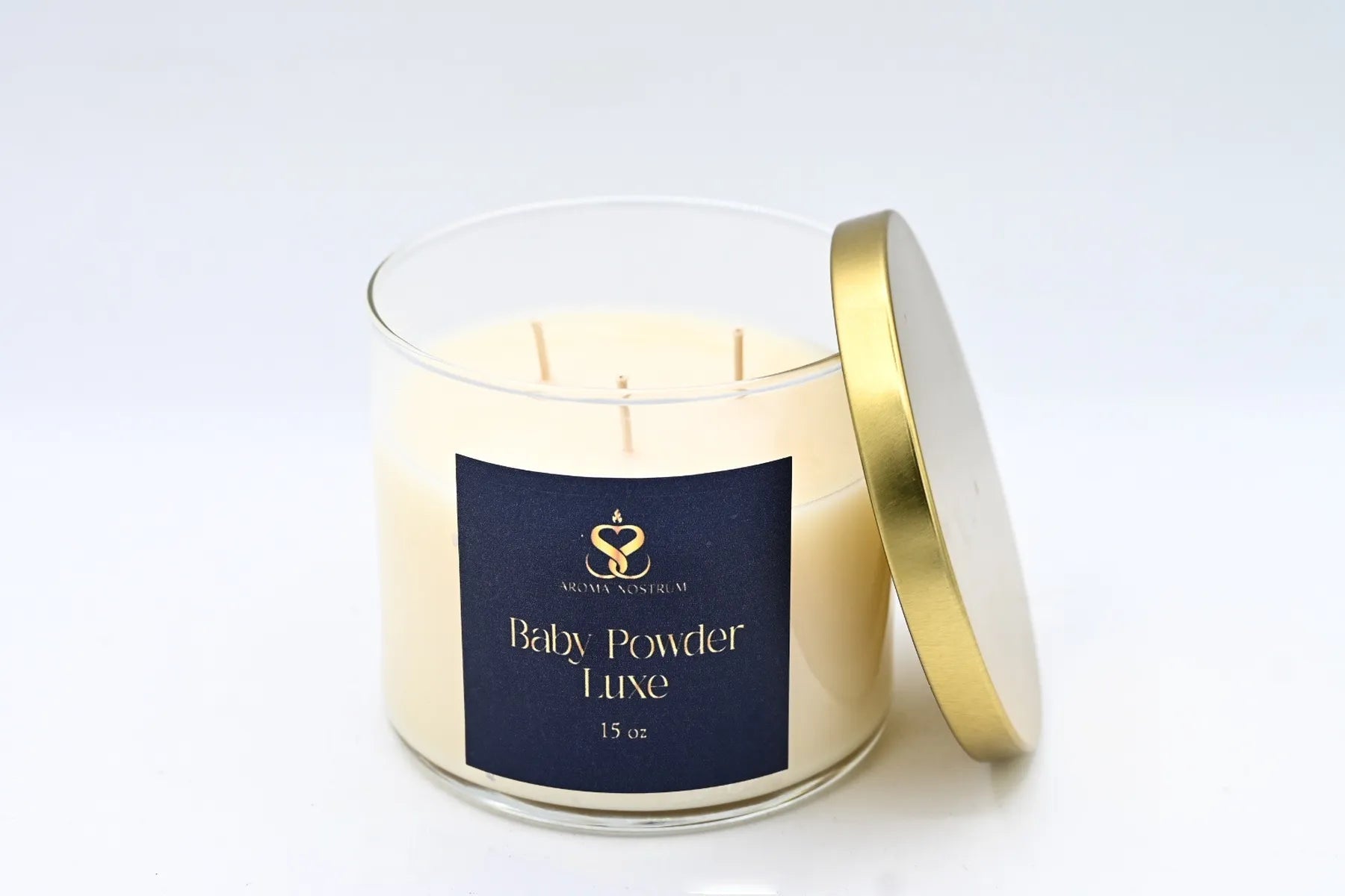 Baby Powder Luxe - Scented Organic coconut Wax Candle - Aroma Nostrum