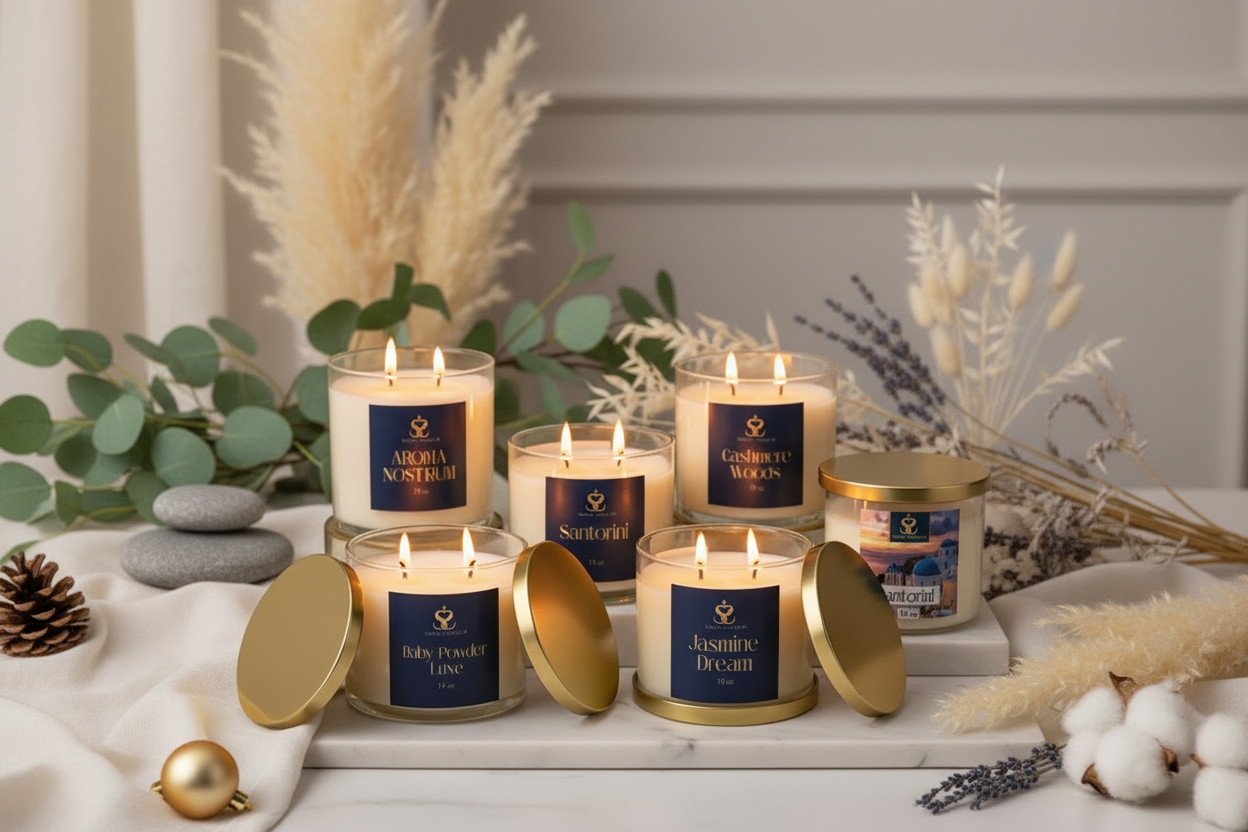 Candles neutral display preserving labels