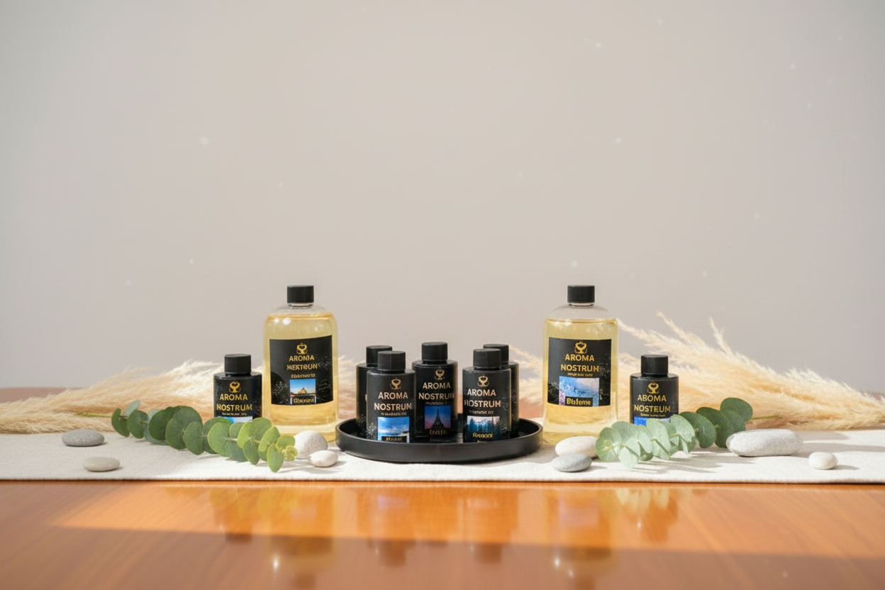 Fragrance oils neutral display