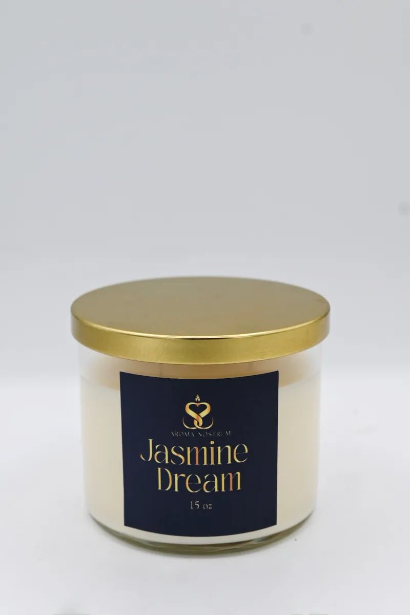 Jasmine Dream - Scented Organic Coconut Wax Candle - Aroma Nostrum