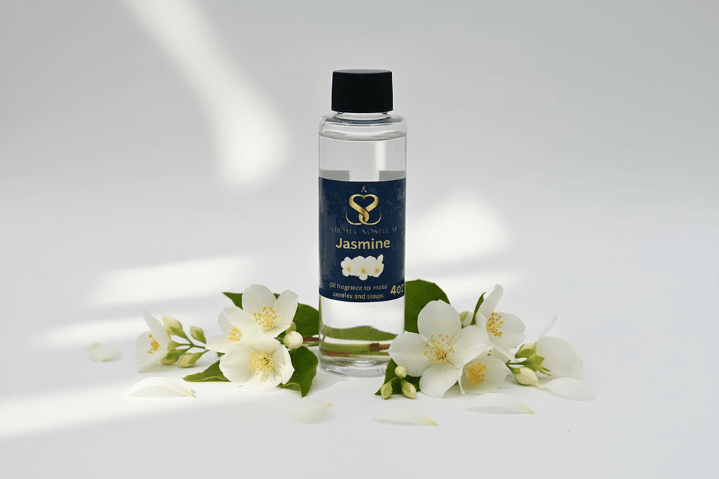 Jasmine – Premium Fragrance Oil for Candles & Soaps (4 oz) - Aroma Nostrum
