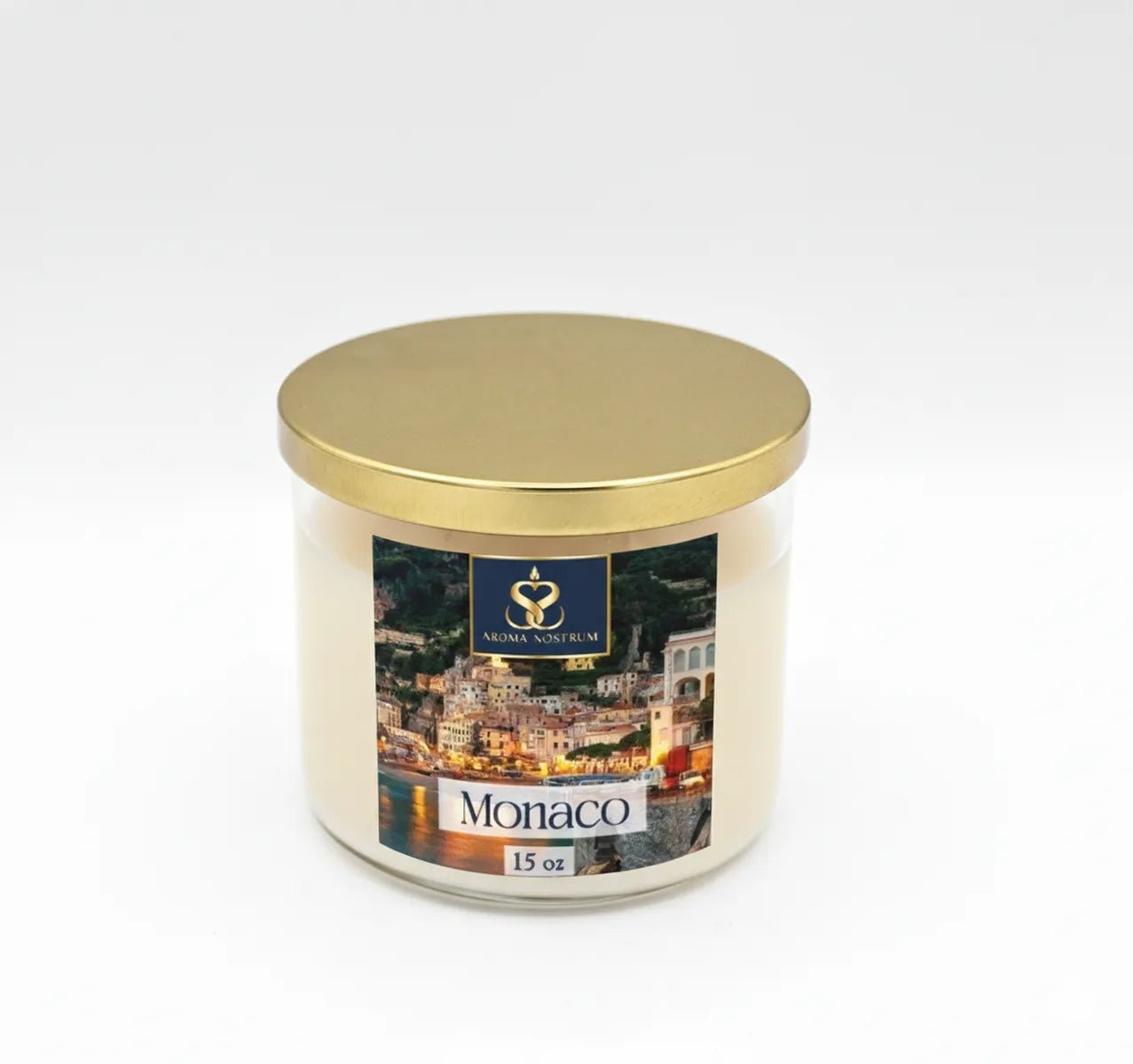 Monaco - Scented Organic coconut Wax Candle - Aroma Nostrum
