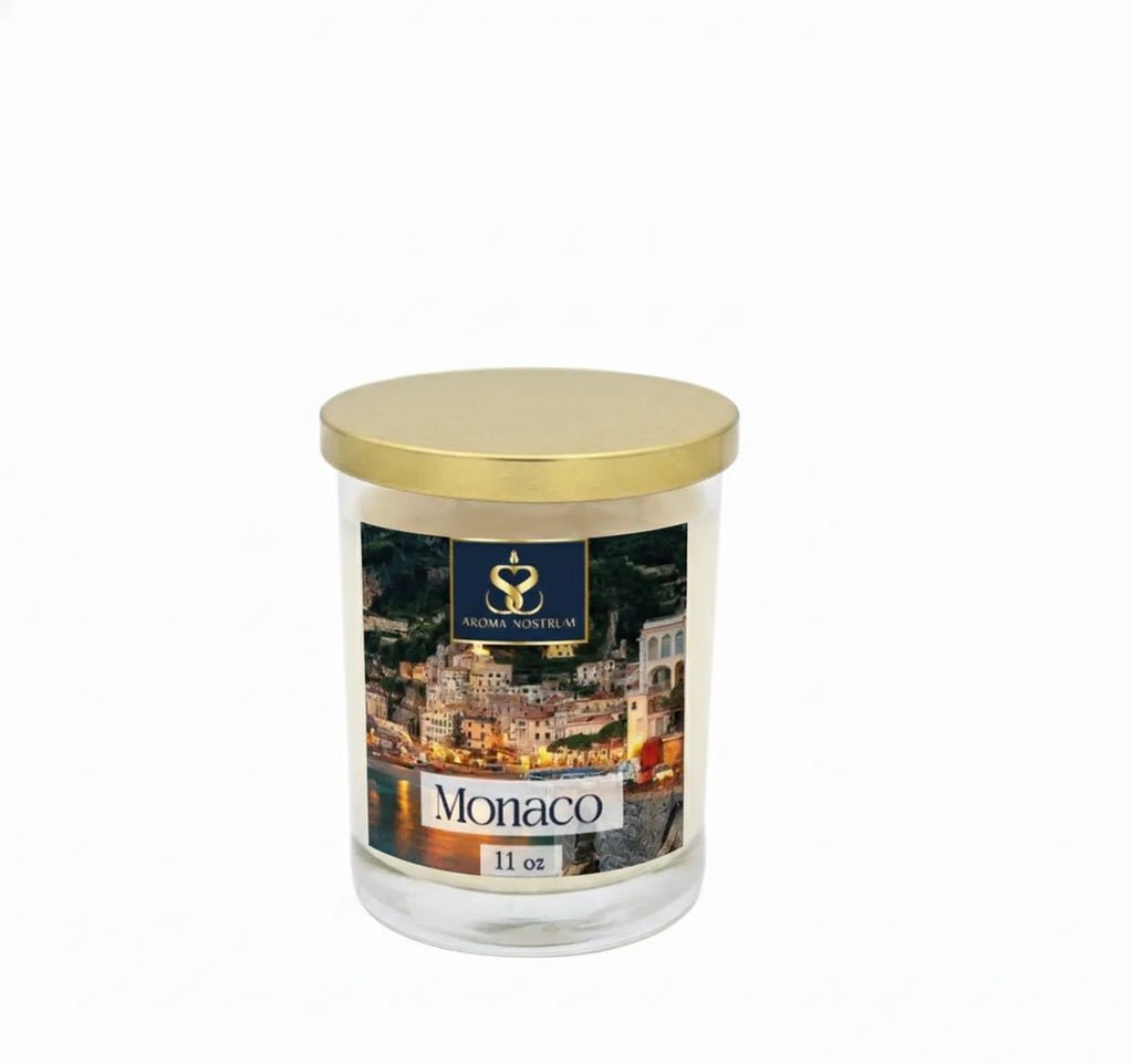 Monaco - Scented Organic coconut Wax Candle - Aroma Nostrum