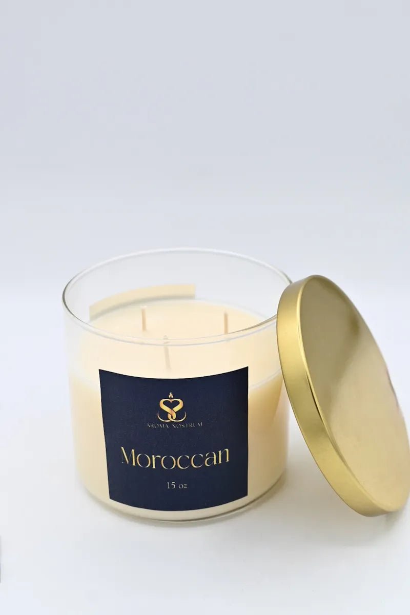 Moroccan - Scented Organic coconut Wax Candle - Aroma Nostrum