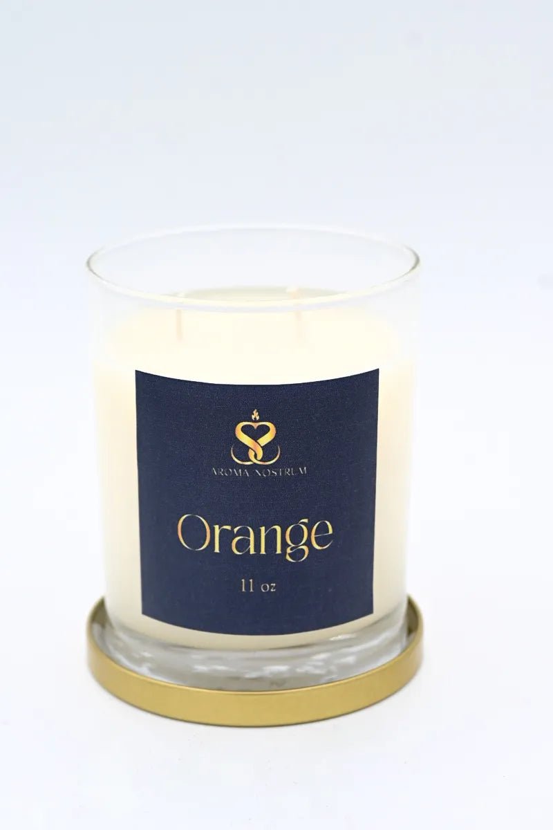 Orange - Scented Organic coconut Wax Candle - Aroma Nostrum