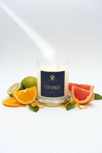 Orange - Scented Organic coconut Wax Candle - Aroma Nostrum