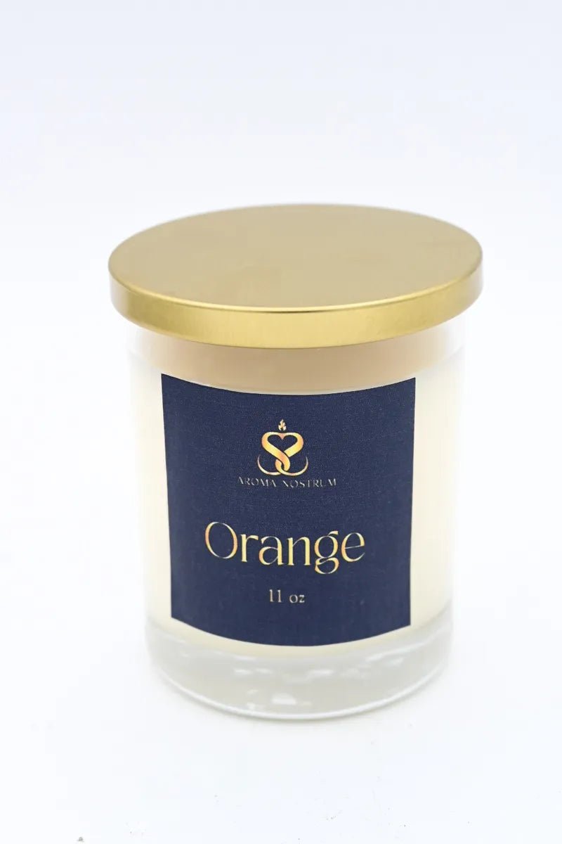 Orange - Scented Organic coconut Wax Candle - Aroma Nostrum