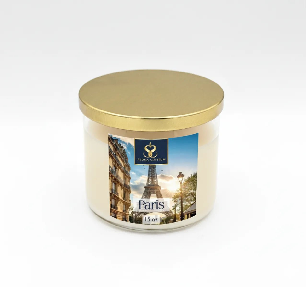 Paris – Scented Organic Coconut Wax Candle - Aroma Nostrum