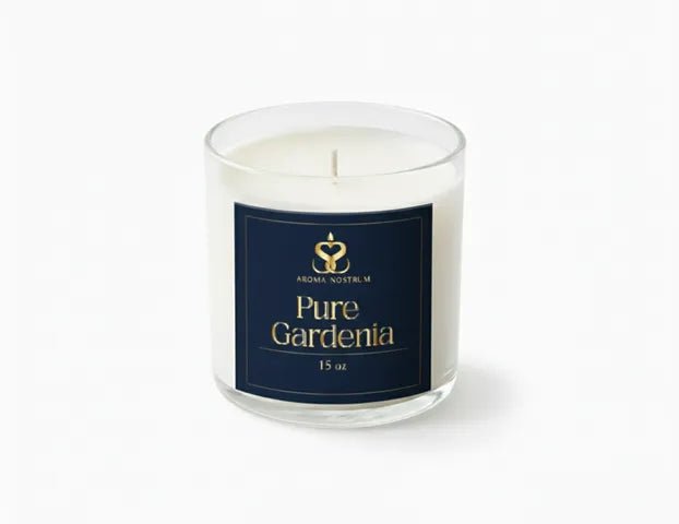 Pure Gardenia - Scented Organic coconut Wax Candle - Aroma Nostrum