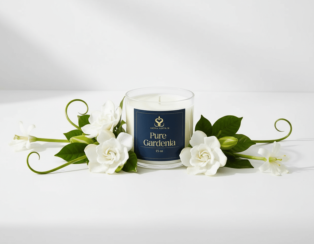 Pure Gardenia - Scented Organic coconut Wax Candle - Aroma Nostrum