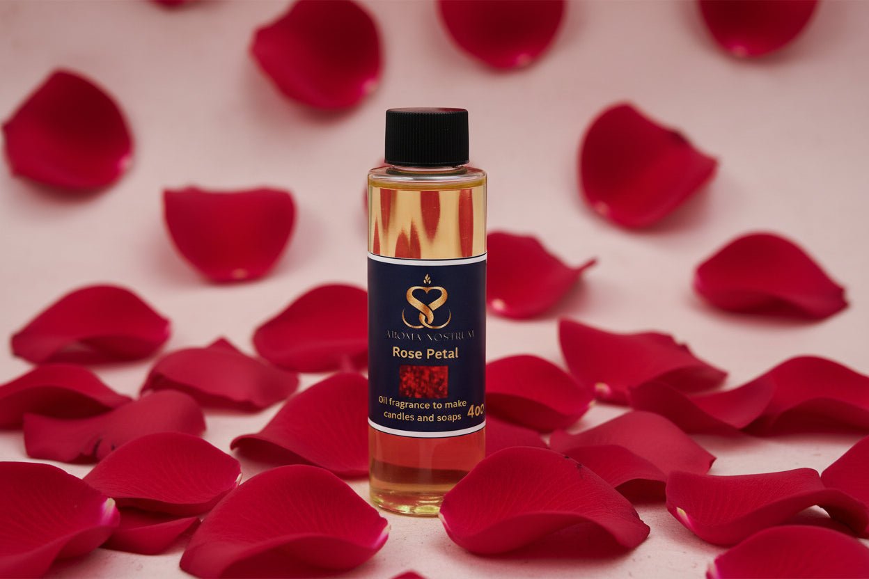 Rose Petal – Premium Fragrance Oil for Candles & Soaps (4 oz) - Aroma Nostrum