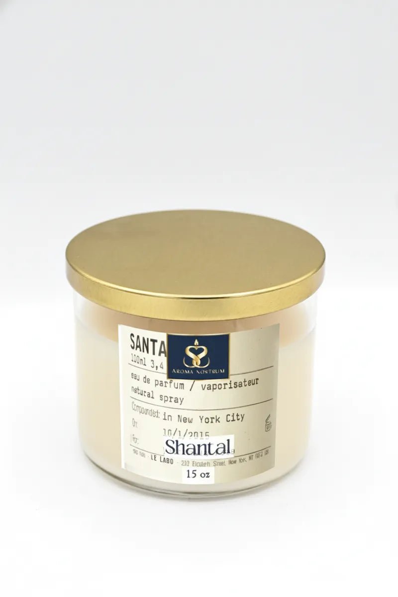 Santal - Scented Organic Soy Wax Candle - Aroma Nostrum