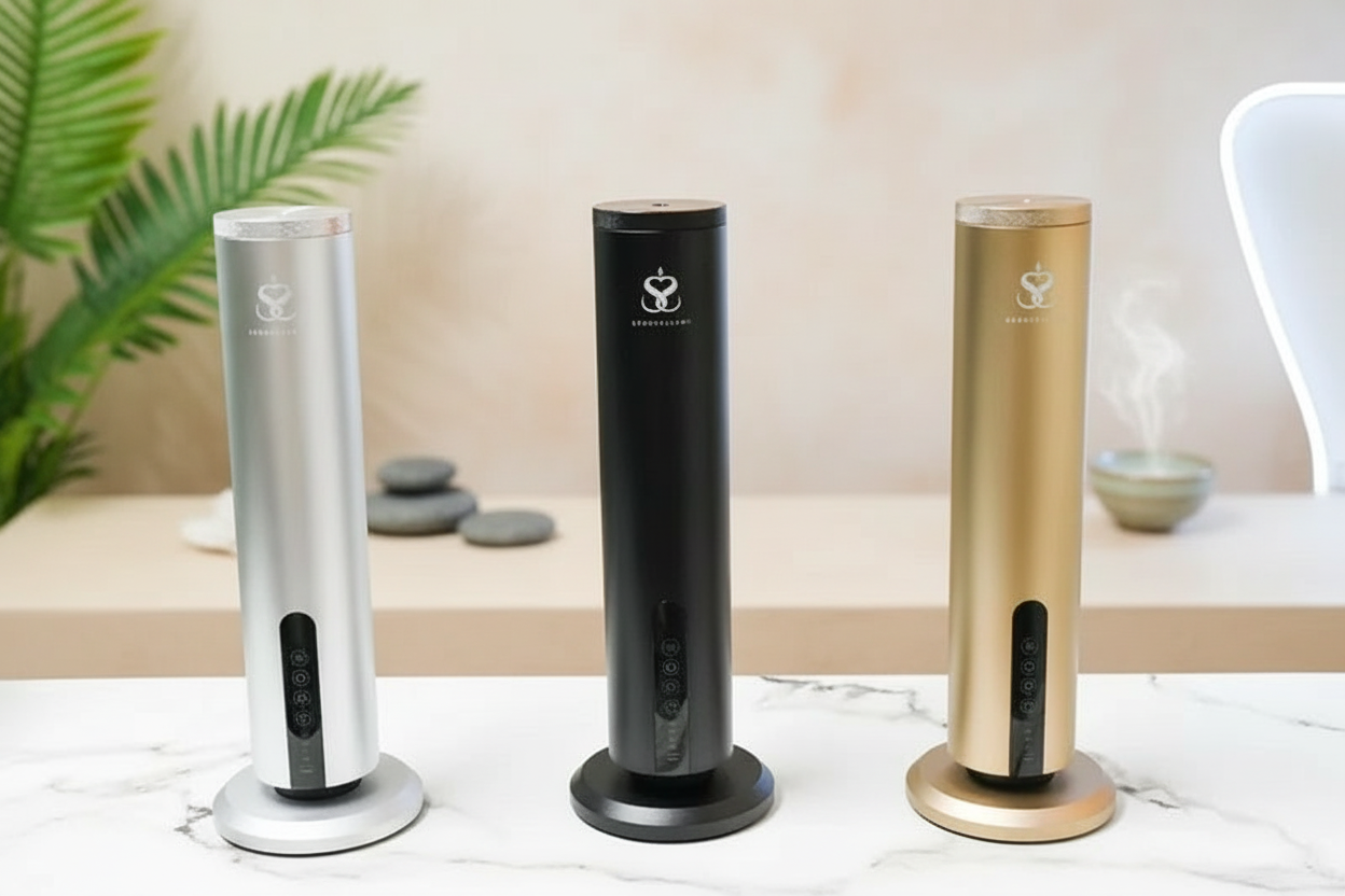 Smart Waterless Tower Diffuser con fondo elegante