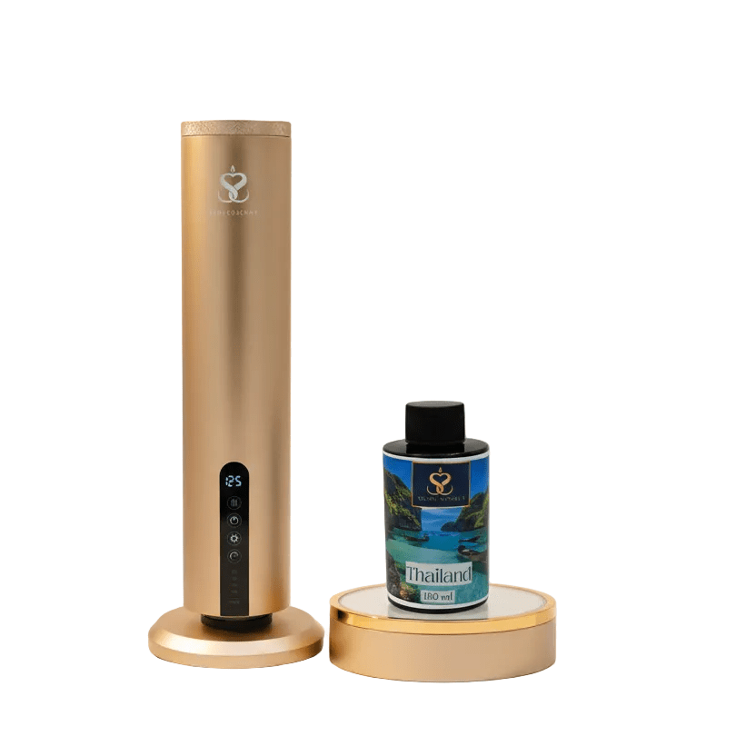 Torres Waterless Smart Diffuser – Cordless Luxury Aroma Machine (120ml | Timer & Intensity Control) - Aroma Nostrum