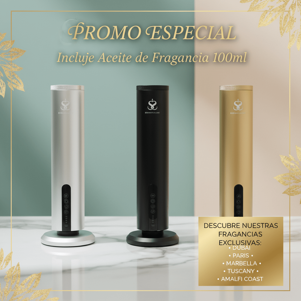 Torres Waterless Smart Diffuser – Cordless Luxury Aroma Machine (120ml | Timer & Intensity Control) - Aroma Nostrum