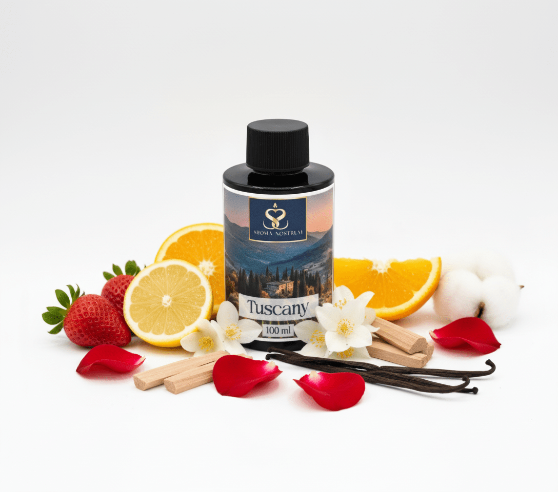 Tuscany Bliss Diffuser Oil – Strawberry & Citrus Luxury Home Fragrance (Fruity Floral Scent) - Aroma Nostrum